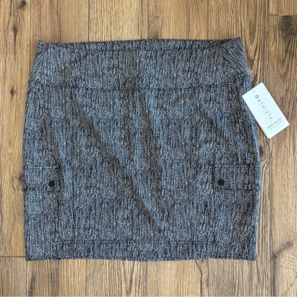 Athleta Dresses & Skirts - NWT Athleta Women's Delancey Cargo Skirt In Gray Black Size XL